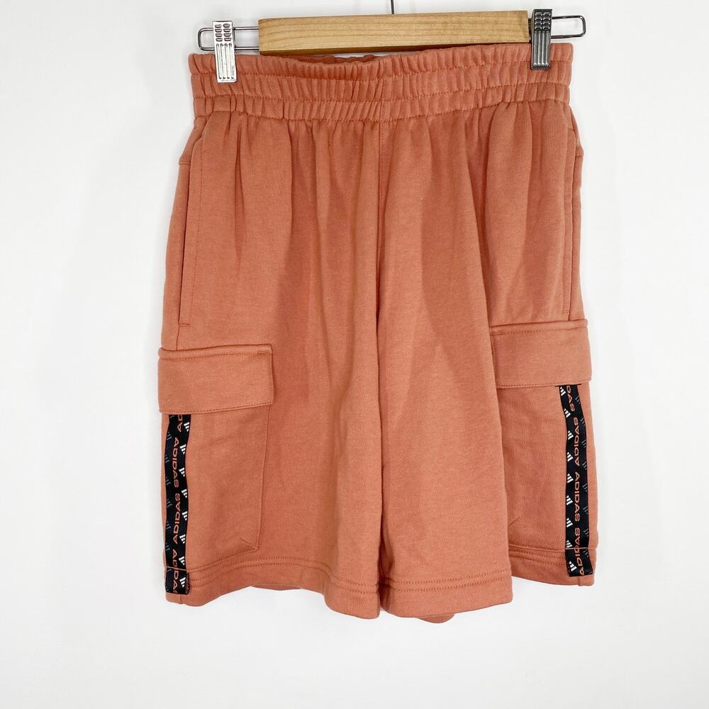 Adidas Salmon PostGame Lite Waffle Shorts Active Athleisure Mens Size XS